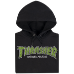 Thrasher Brick Hoodie- Black