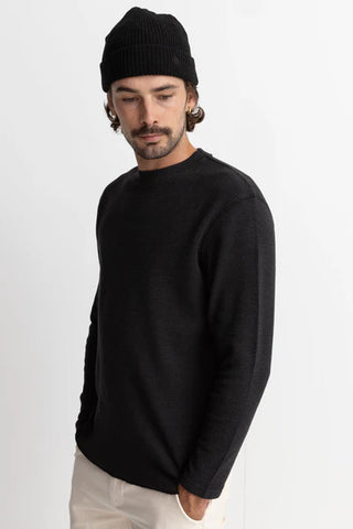 Rhythm Classic Waffle Knit- Black