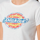 Dickies Distressed Logo Crop T-shirt-White