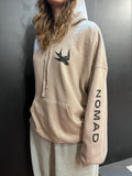 Nomad Unisex Sleeve Hoodie- Tan