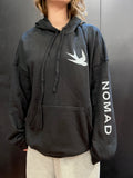 Nomad Unisex Sleeve Print Hoodie- Black