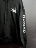 Nomad Unisex Sleeve Print Hoodie- Black