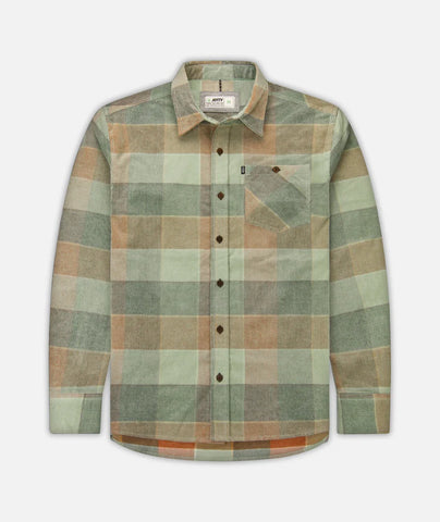 Jetty Shoals Cord Flannel- Rust